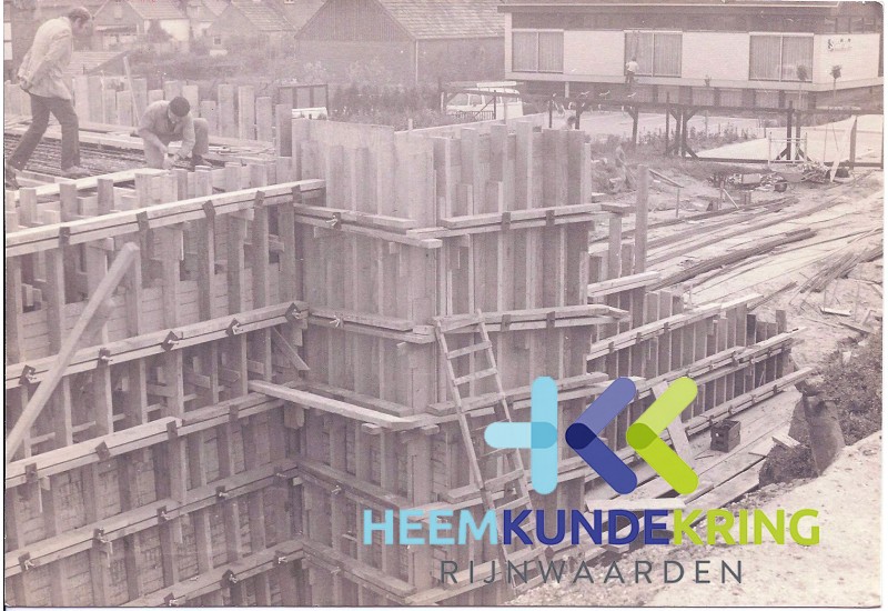 Lobith 04-1974 Bouw tunnel -Transeedijk-Komstraat (3)